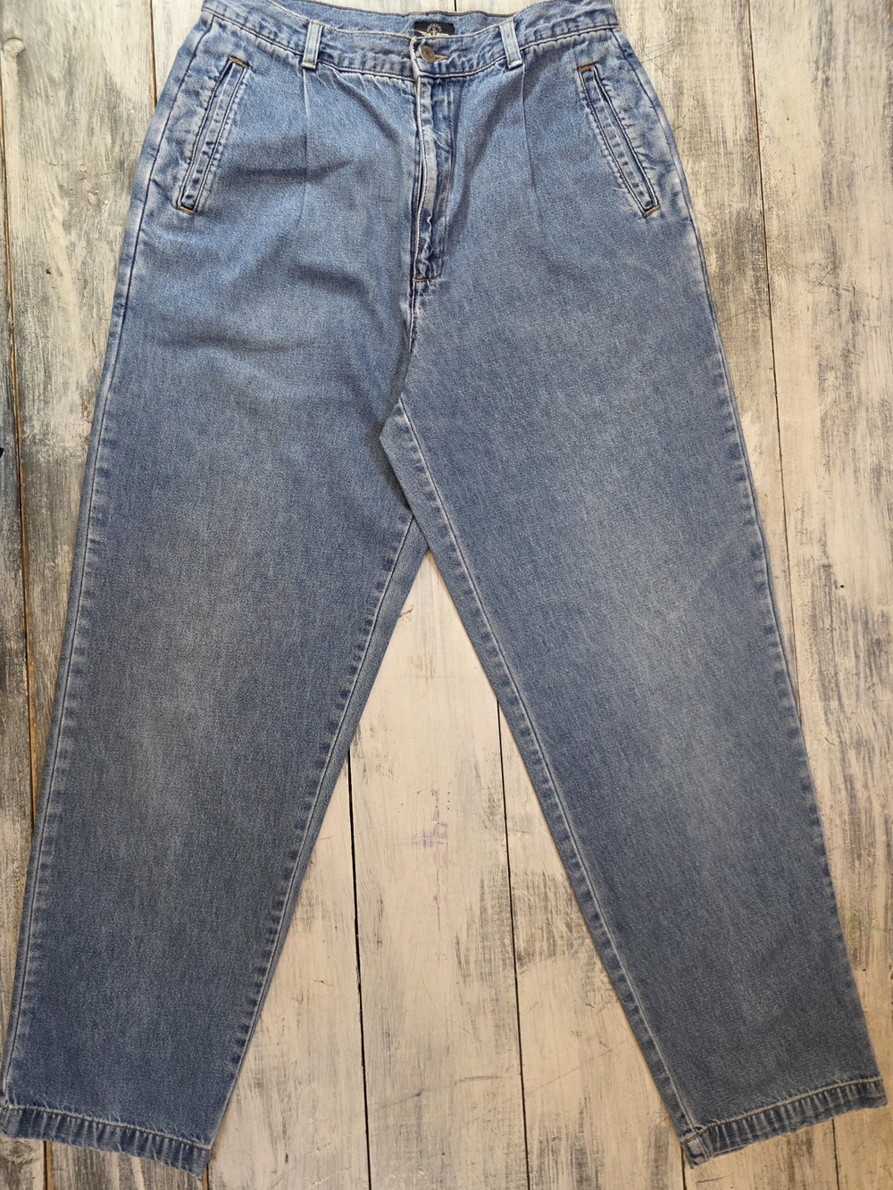 Vintage 90s Dockers High-Rise Light Blue Women's Mom Jeans sz 14